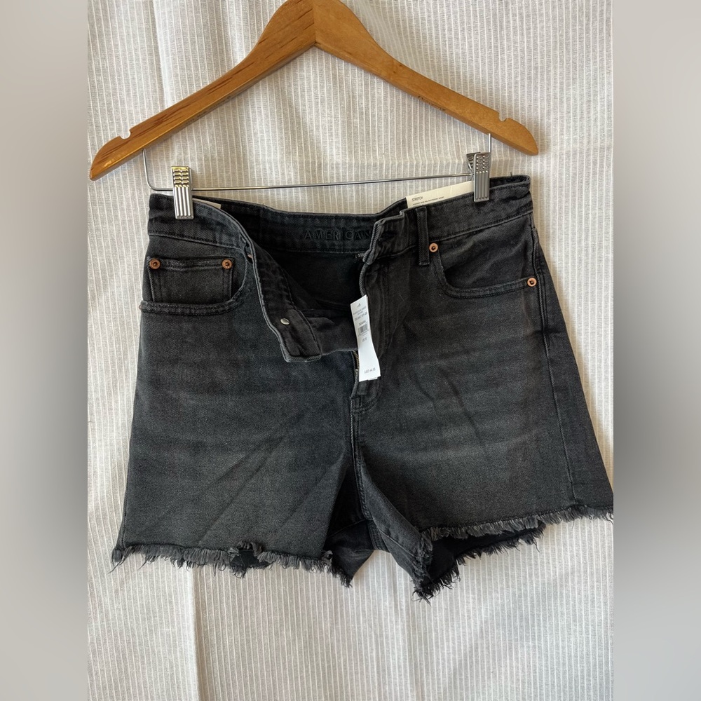 American Eagle  size 10 black jean shorts